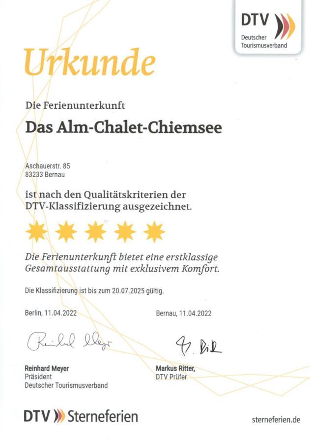 Das Alm-Chalet-Chiemsee Bernau am Chiemsee Eksteriør bilde
